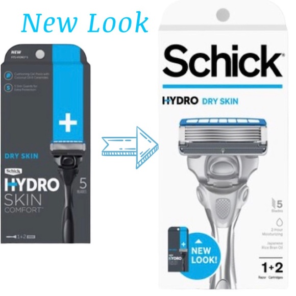 3 Schick Hydro 5 Blade Skin Comfort Dry Skin Mens Razor Handle Plus 2 Refills - Picture 3 of 3